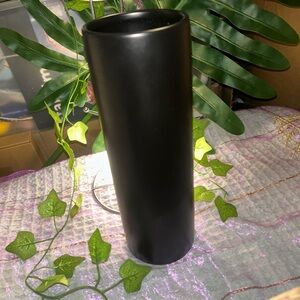 Sleek Black Vase